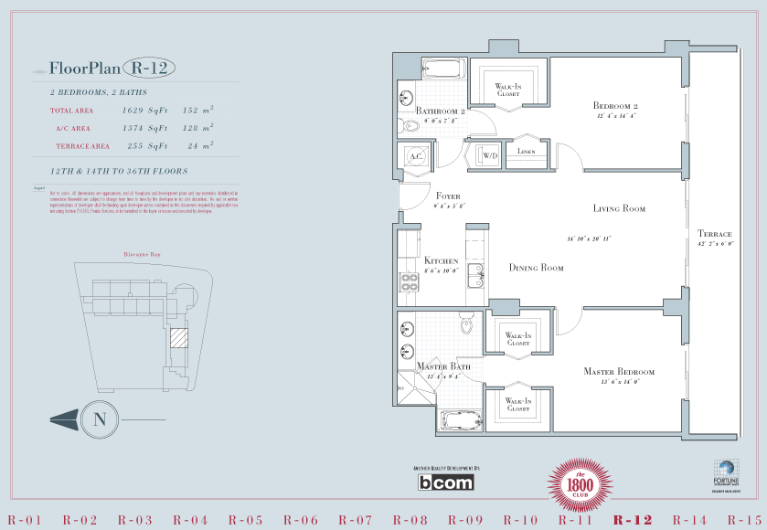 1800 Club Condo Floor Plans